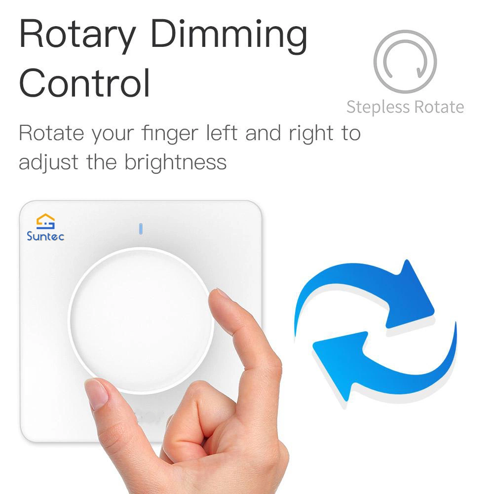 Interruptor inteligente Wi-Fi Zigbee Bluetooth Interruptor de intensidade da luz de parede de painel de instrumentos