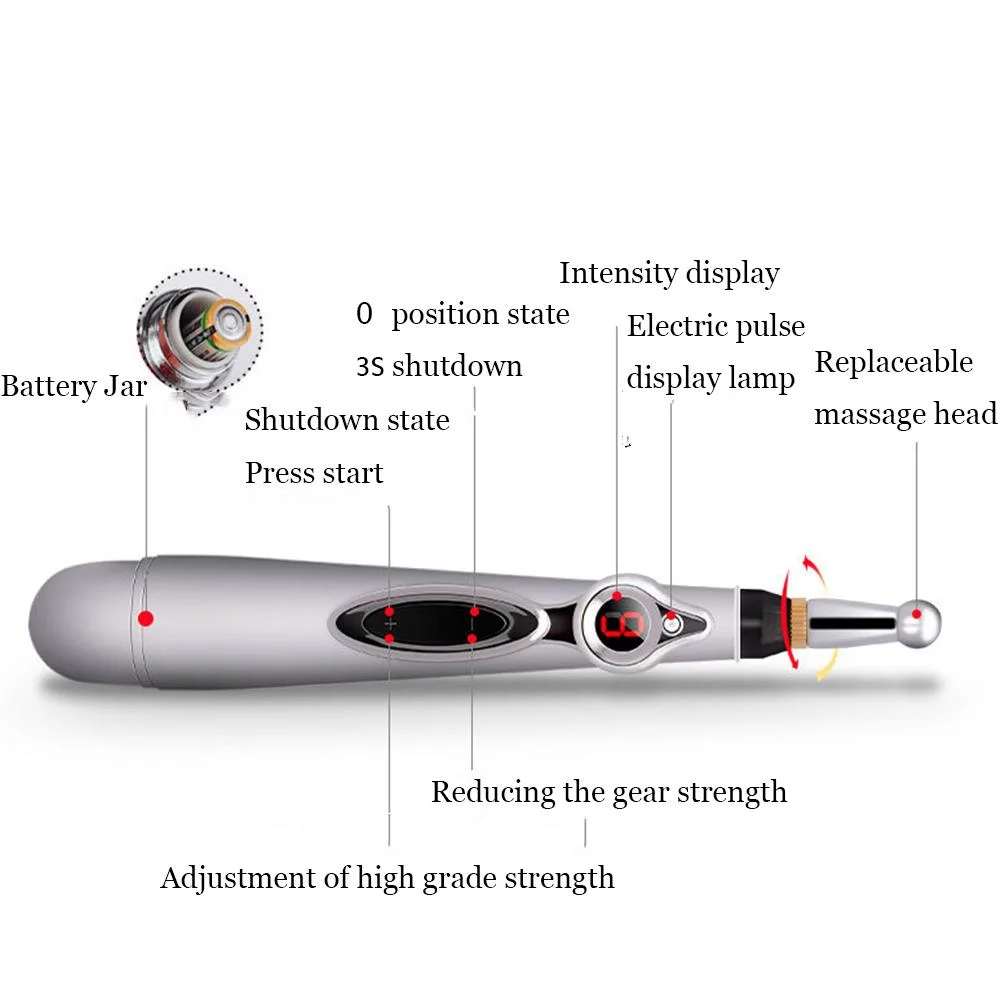 Portable Electric Skin Firming Pen Meridian Massage Pen