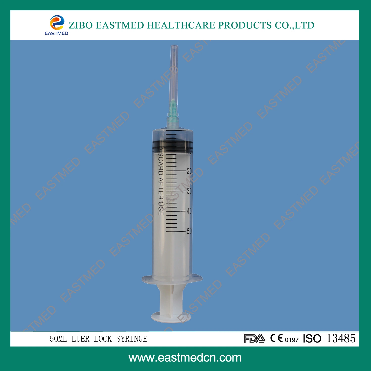 Disponsable Medcal Sterile Syringe, 3-Parts, Luer Lock, 60ml with Catheter Tip