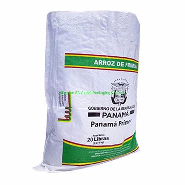 GRS SGS CE FDA Aprovado Fábrica Polipropileno Ráfia Vazia 25kg 50 Kg Sacos Personalizados BOPP Impresso Laminado PP Tecido Embalagem Arroz Milho Açúcar Farinha Sacos