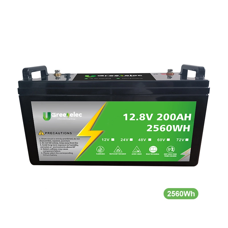 U-Greenelec batería Custom LiFePO4 12V Solar EV 36V 48V 72V Baterías de ión-litio baterías recargables de ión-litio