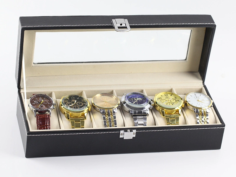 High-End PU Leather and Solid Wood Watch Box Business Gifts Collection