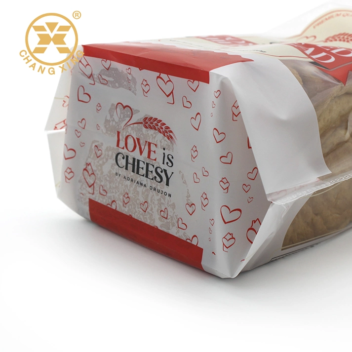 ISO Certificate OPP PE Bakery Bread Packaging Bags with Square Bottom