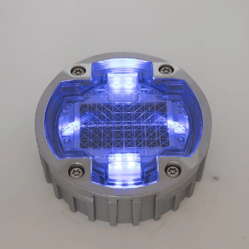 Embedded Type Round Solar LED Lighting Aluminium Road Stud