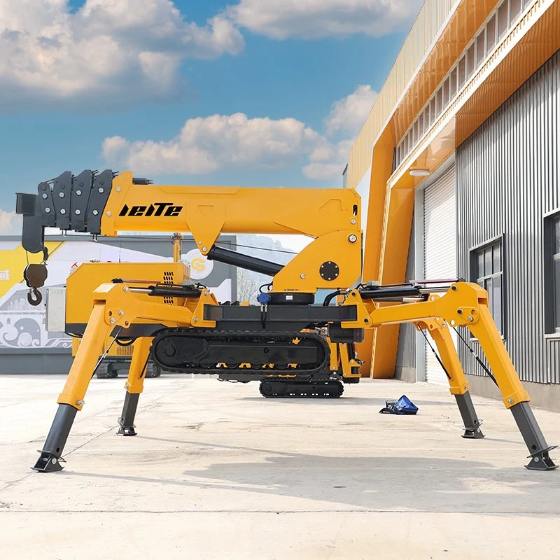 Narrow Space Oil Electric Dual Purpose Building Roof Spider Crane Professional Indoor Operation Micro Crawler Crane