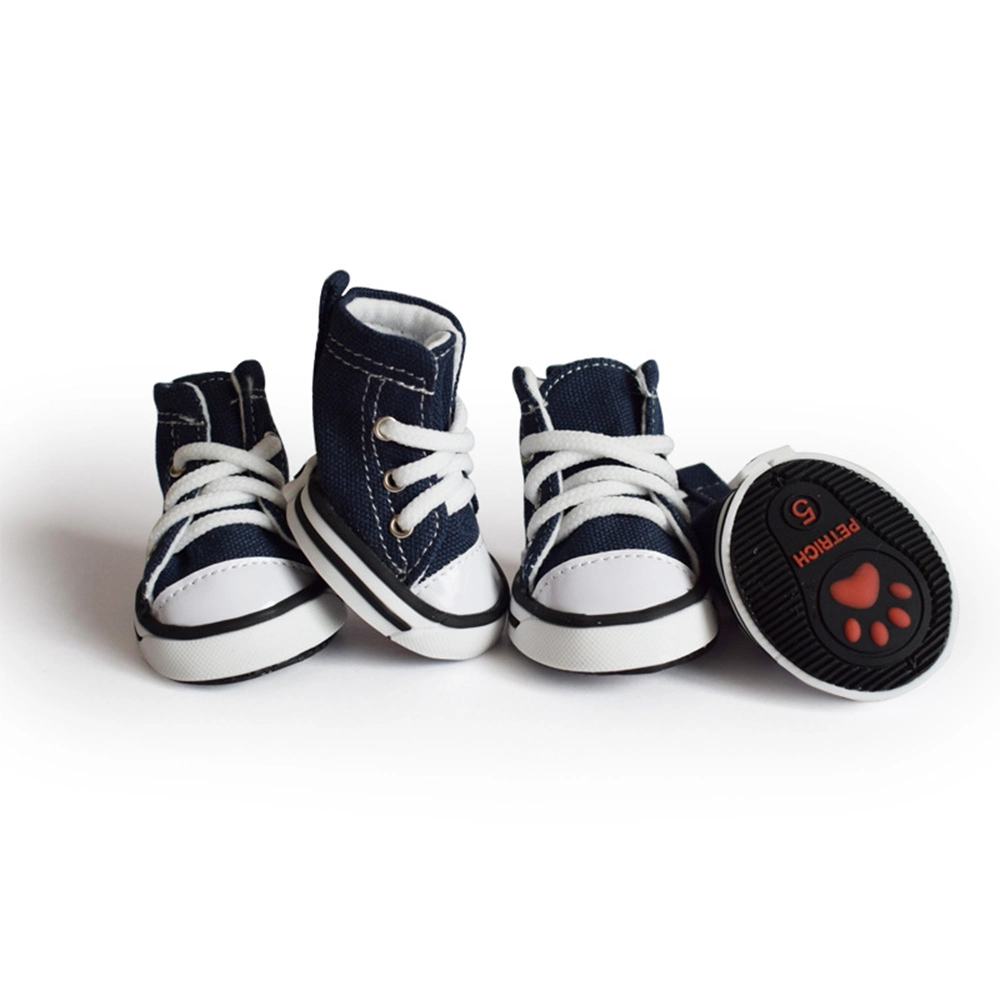 Outdoor Pet Dog Denim Canvas Shoes Non-Slip Pet Dog Canvas Shoes