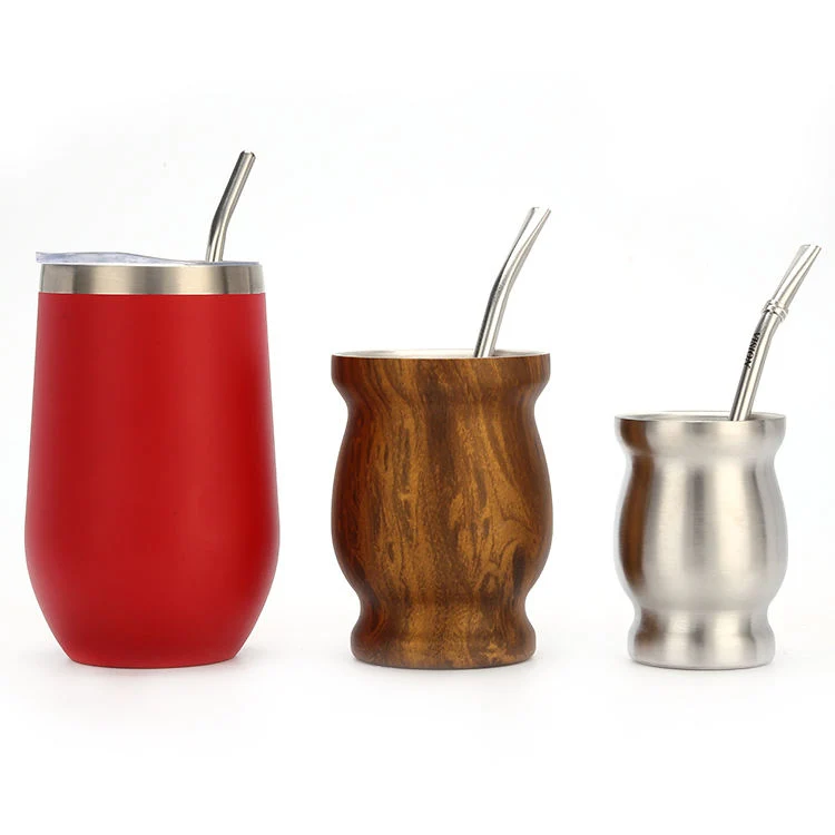 Vacuum Stainless Steel Thermal Yerba Mate Cup Gourd Set with Bombilla