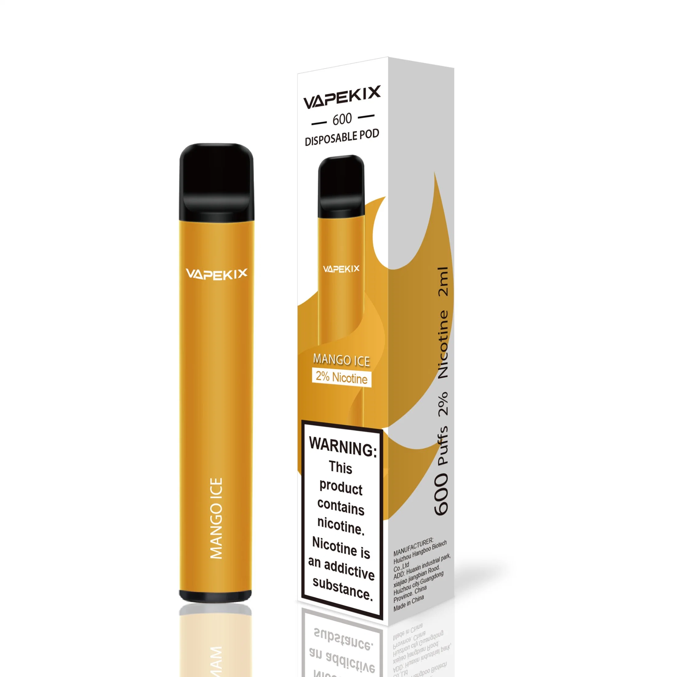 Electronic Cigars Pod Vape Kit 600 Puff Disposable/Chargeable Vape Pen Mhra Tpd E Cigarette