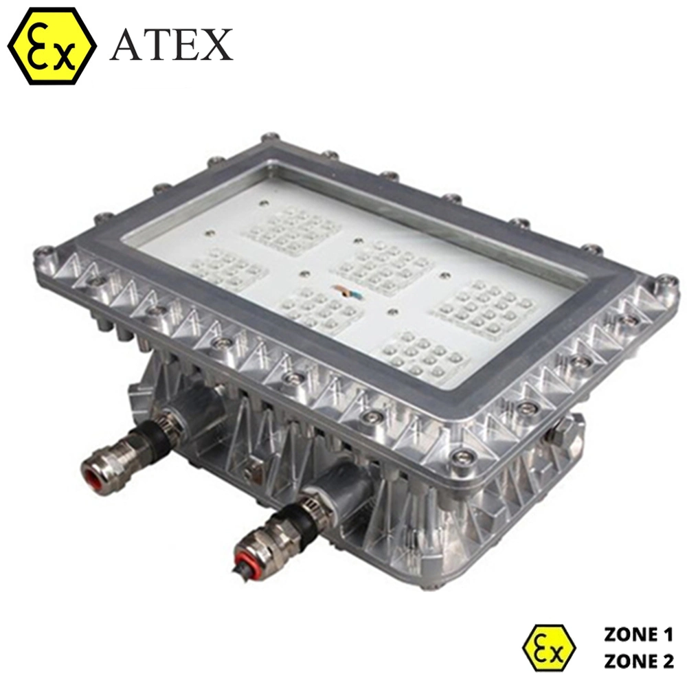 Plafonniers À LED antidéflagrants pour produits chimiques à gaz dangereux Industrie avec certificat ATEX