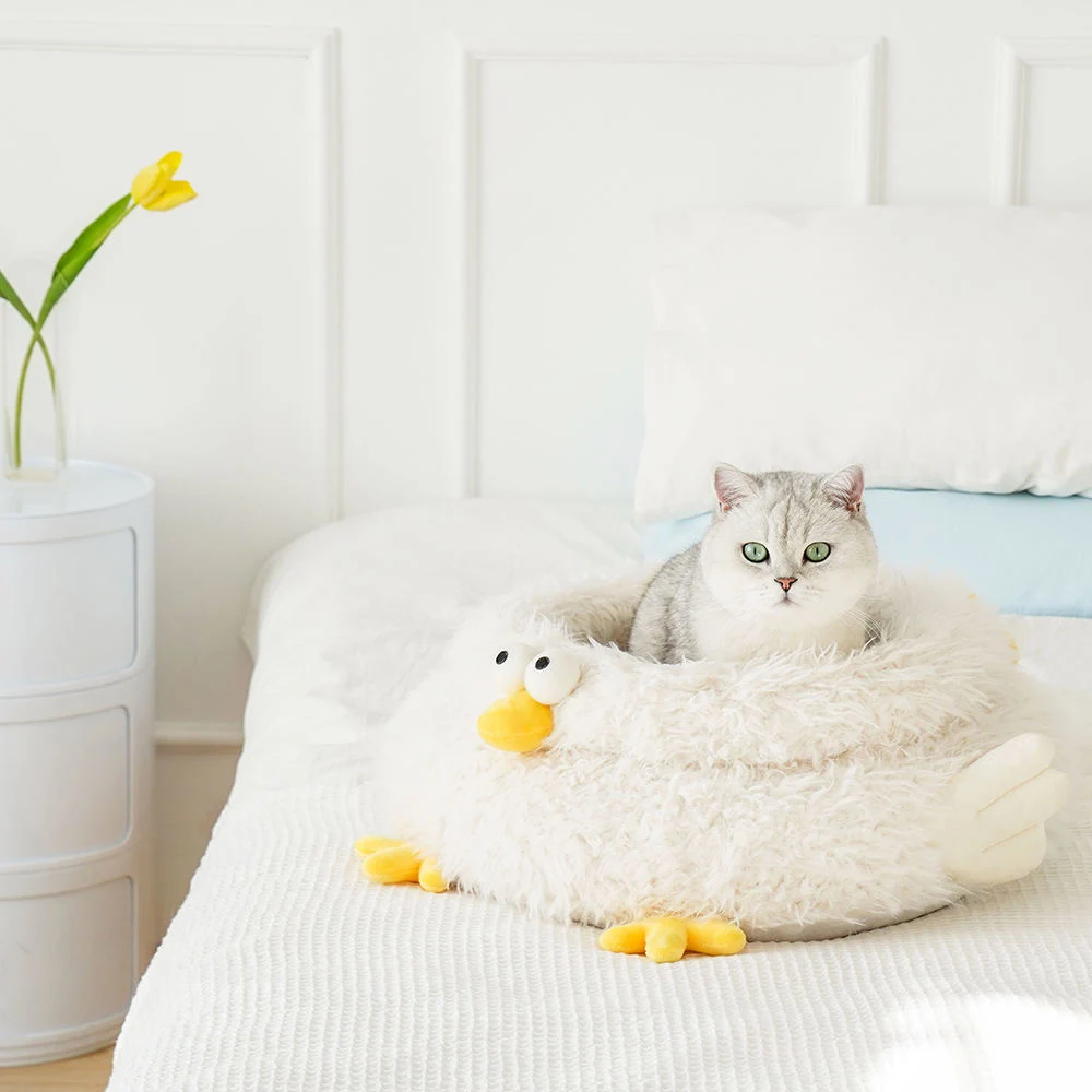 Camas de dormir Round Cat Dog Bed cómodo Chicken Coop Cat Cama