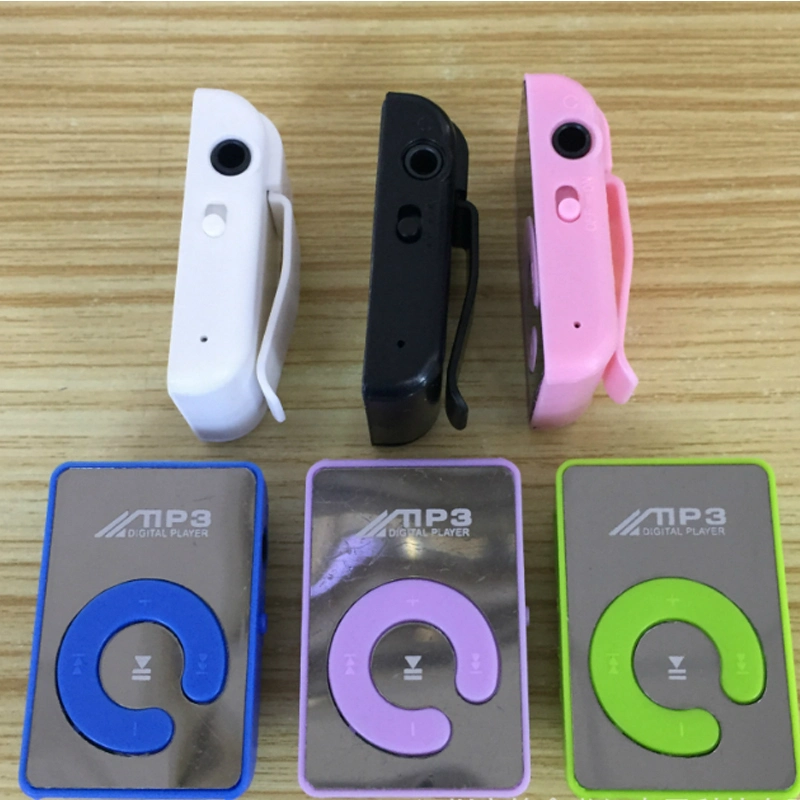 Mirror Clip USB Digital MP3 Player Support SD TF Card