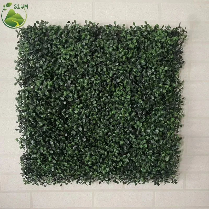 Green Wall Panel Anti UV Artificial Plant Grass Wall Backdrop for Outdoor Indoor Decoration