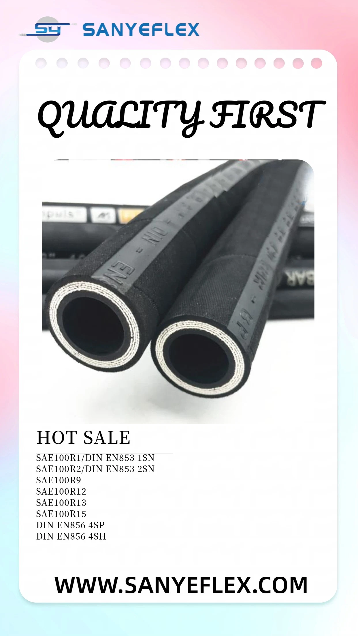 China Hose Very Cost-Effective SAE 100 R12 3/8&prime; 1/2&prime; 5/8&prime; 3/4&prime; 1&prime; 1-1/4&prime; 1-1/2&prime; 2&prime; No Middle Man