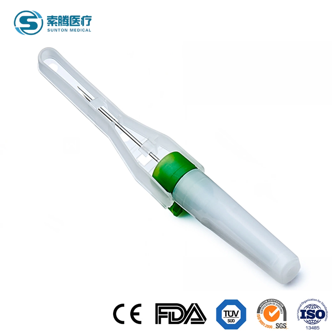 Sunton Medical Plastic Safety Blood Collection Needle China Butterfly Blood Collection Needle Manufacturing Medical Grade PVC Material Blood Collection Needles