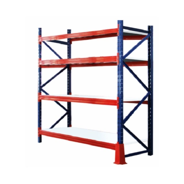 Nouveau rack d'entrepôt en acier laminé à froid de haute qualité pour utilisation moyenne et intensive pour stockage, acier revêtu de rack