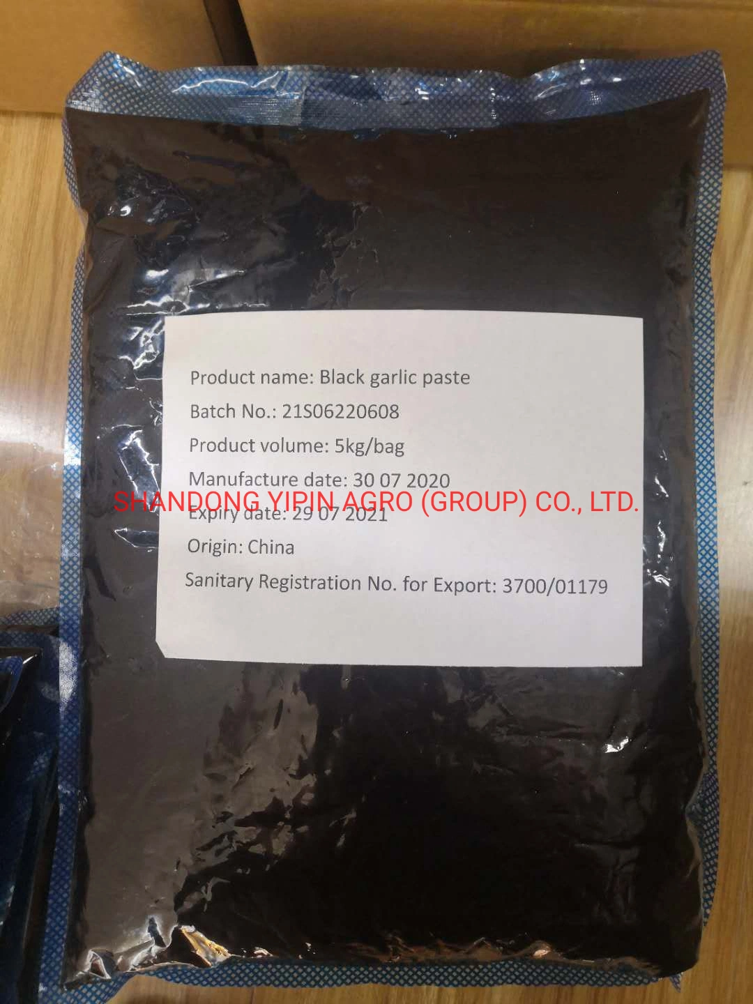 Black Garlic Paste in Plastic Bag 10kg 5kg