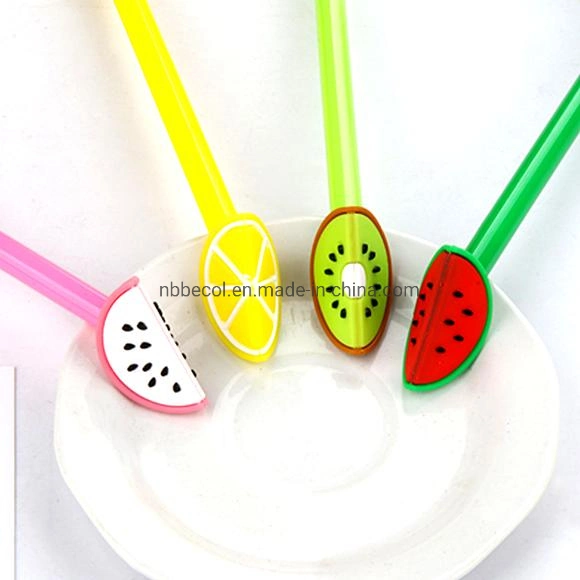 Cute Fresh Fruit Slice Shape Gel Pen Black Gel Ink Pen