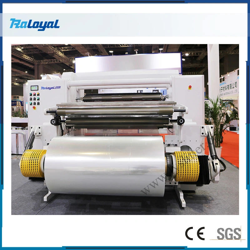 High Speed Servo Drive Adhesive Paper Pet Polyester Slitting Rewinding Machine