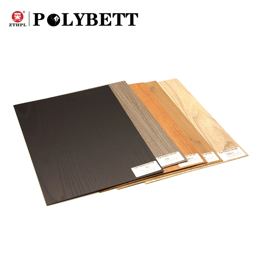 Zhontian Polybett Wood Color Fireproof Formica High Pressure Laminate Sheet