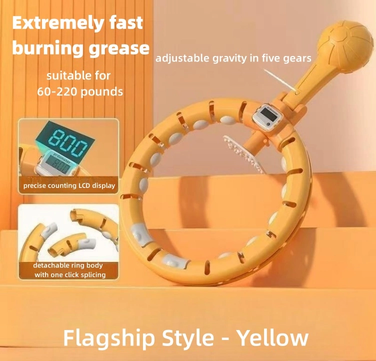 Customizable Indoor Fitness Plastic Magnetic Intelligent Hula Hoop