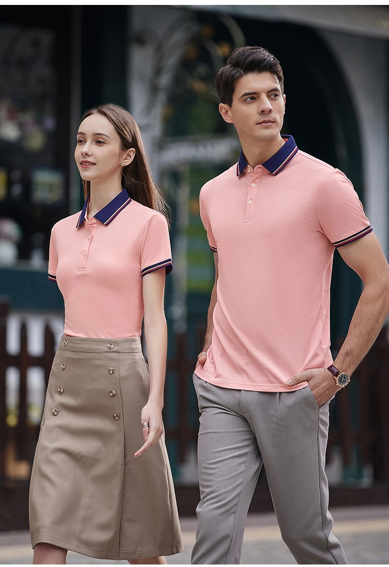 Custom Polyester Cotton Work Tshirt Uniform Golf Polo Shirts for Women