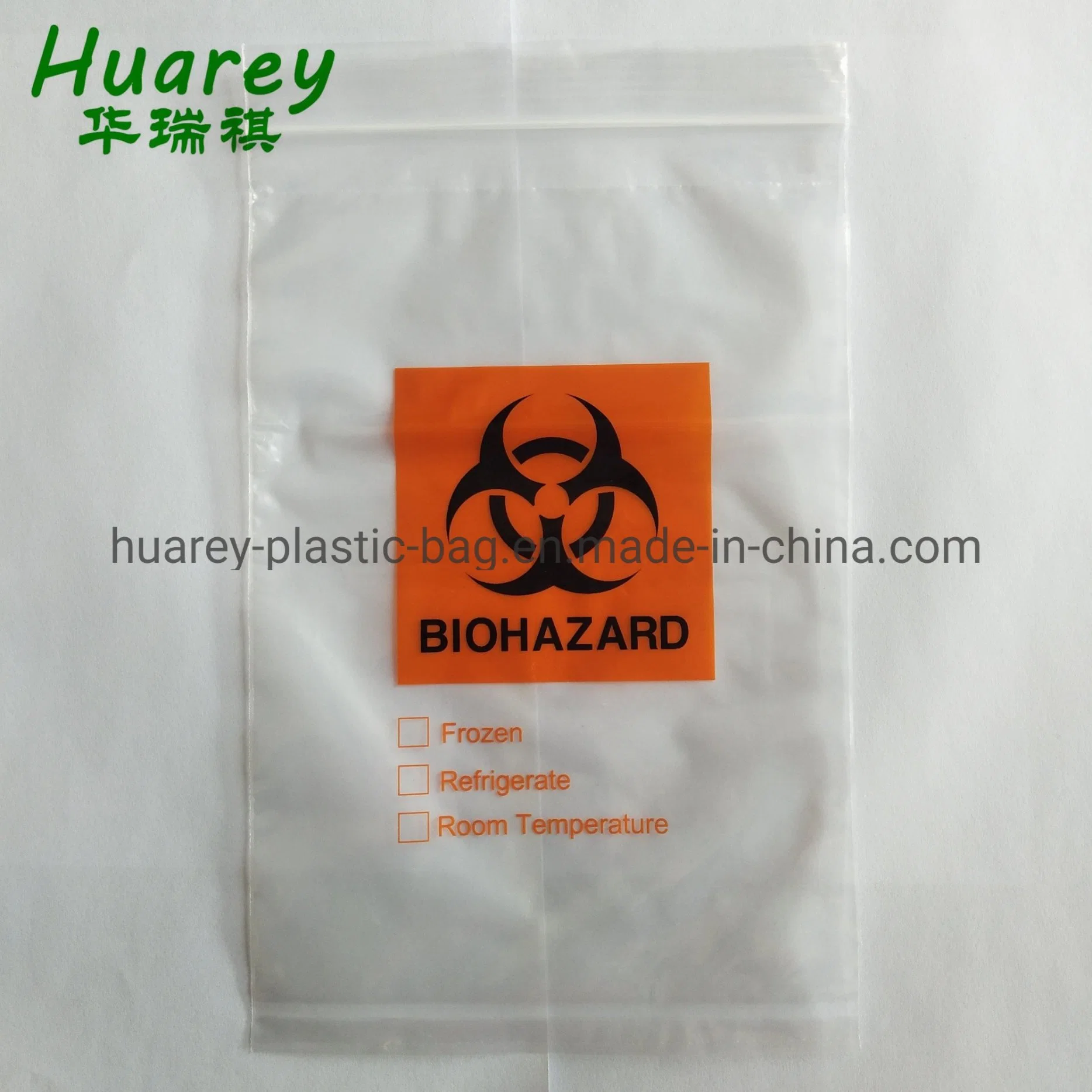 Low Density Plastic Clear Reclosable Grip Seal Bag with Write-on-Panels