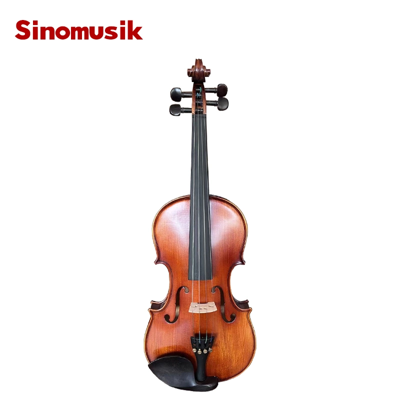 Sinomusik Hotsale Quality Solid Violion Model Mvt800 Antique Dark Brown Color