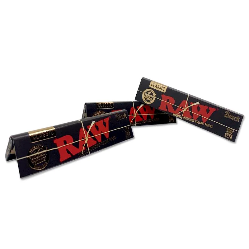 Haut de la marque de taille King personnalisé en vrac Logo imprimé en noir conseils Rolling Papers