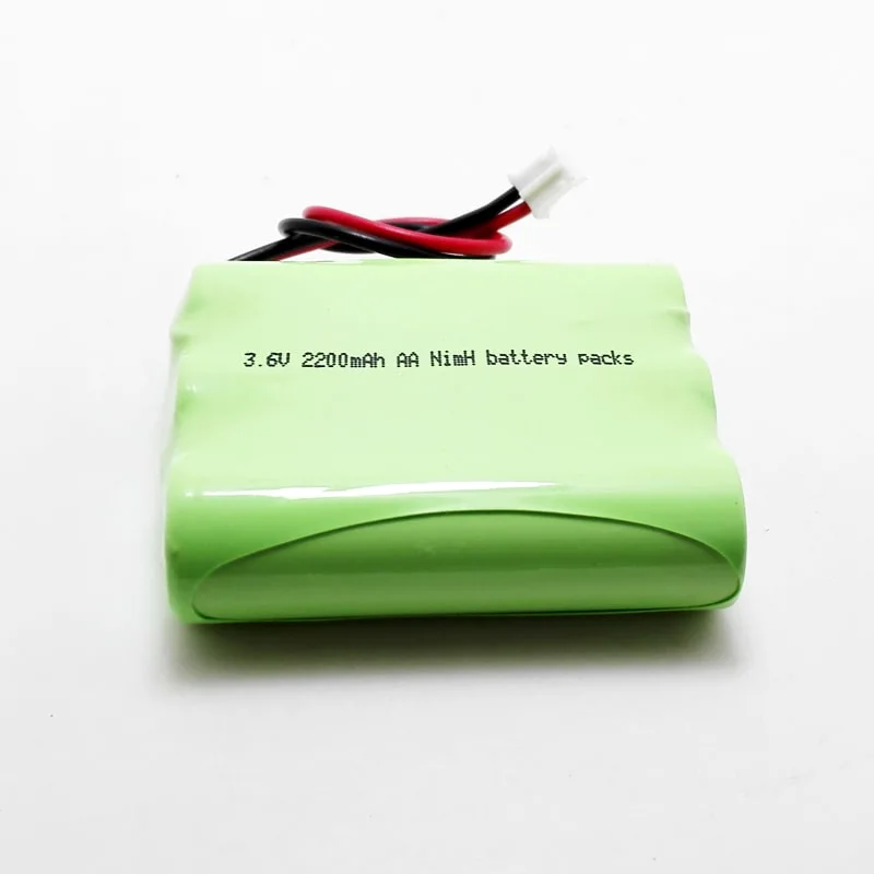 3.6V 2200mAh AA Ni-MH Rechargeable Battery Pack for Emergency Light