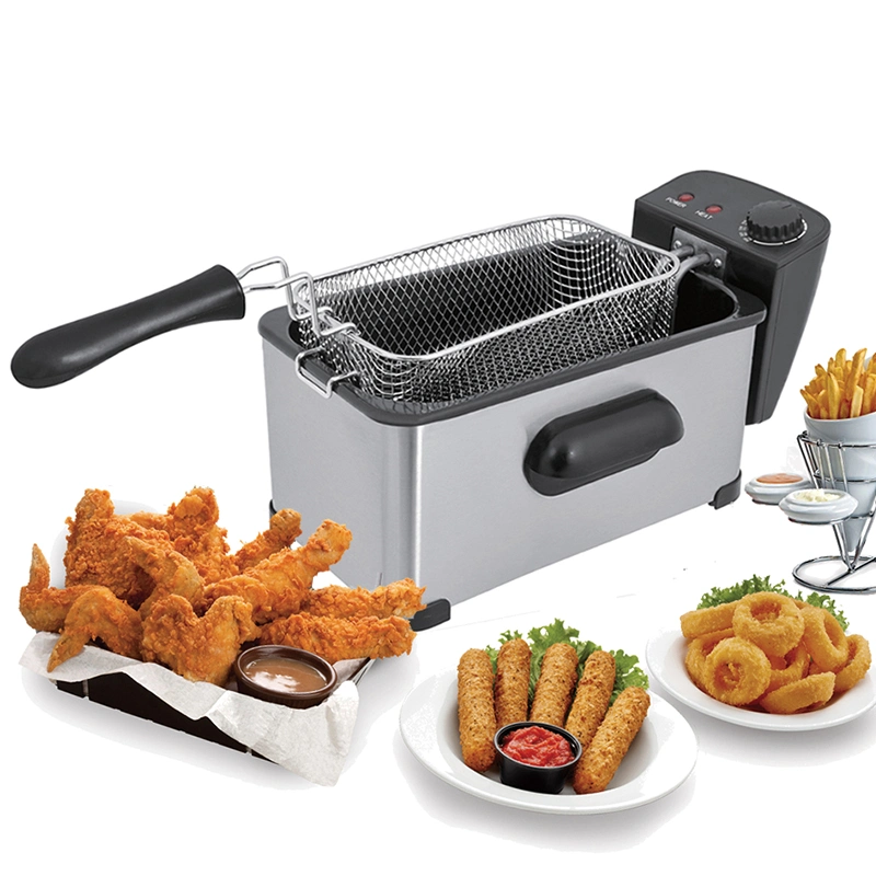 2023 New 2000W 3L Electric Deep Fryer with Frying Basket