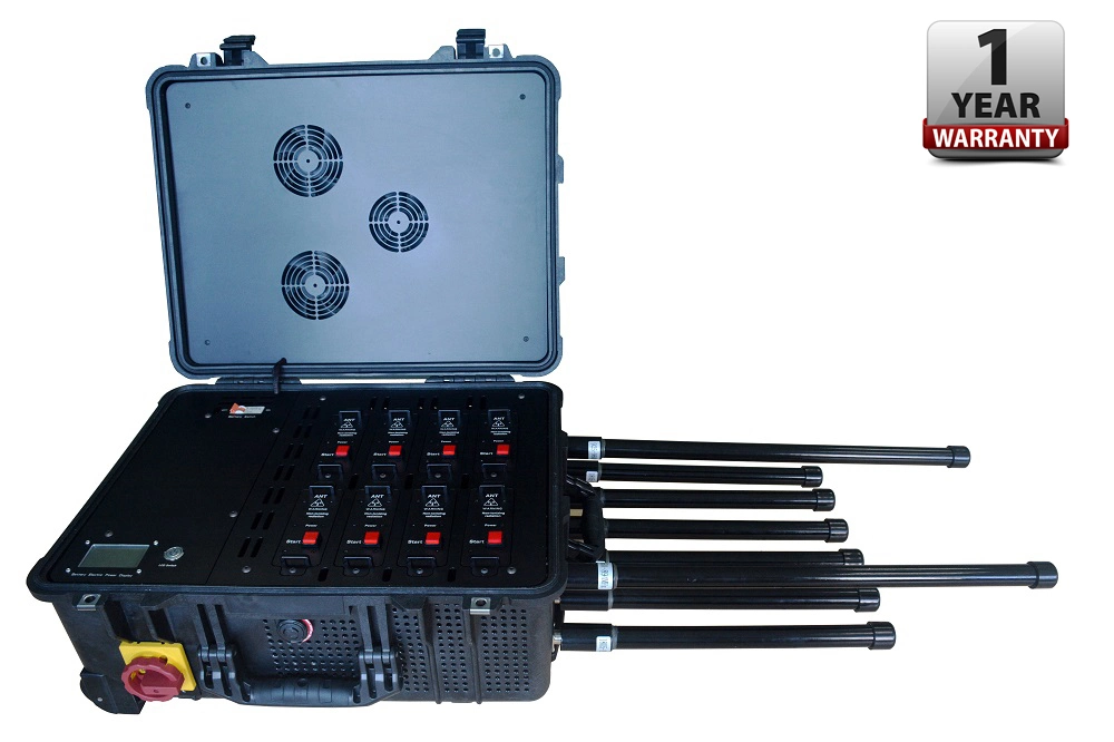 Suitcase High Power Drone / Uav Signal Jammer Signal Blocker