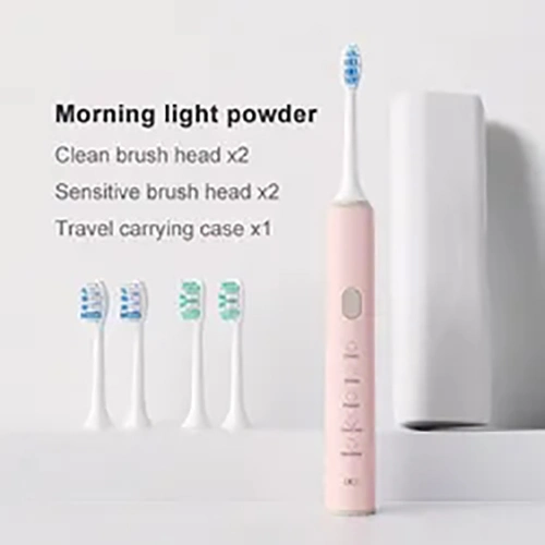 USB Intelligent Vibration 38, 000 Times Per Minute Sonic Electric Toothbrush with 2 Replaceable Brush Heads