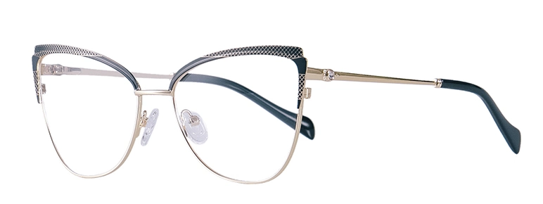 Nice Unisex Blue Light Blocking Cat-Eyed Fashion Metal Optical Frame