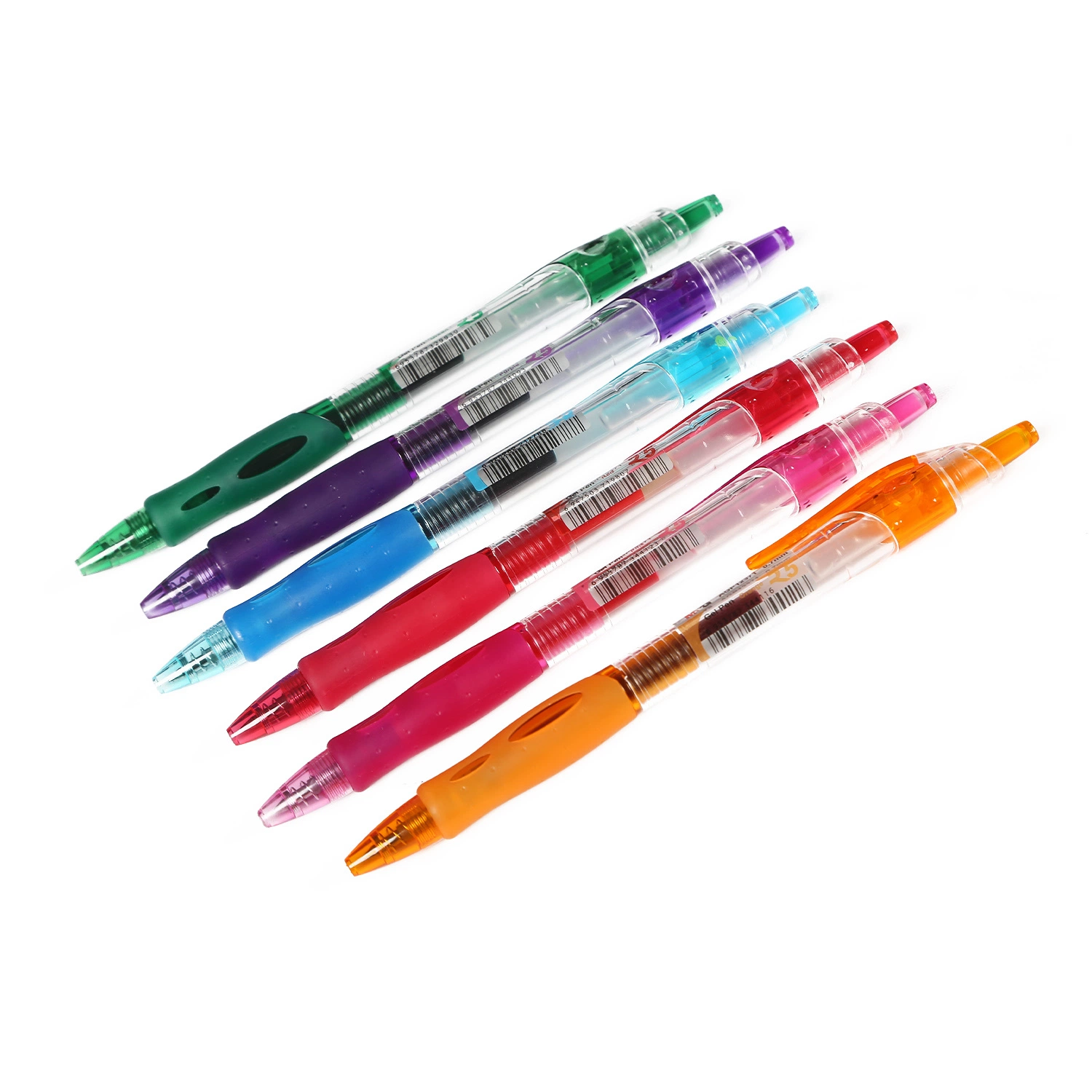 Fournitures de bureau bon marché promotion impression personnalisée plastique 8 couleurs 0.7mm Stylo gel pour les affaires et les cadeaux