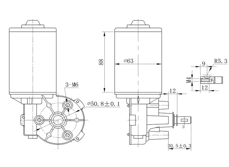 CE Approval AC Electrical/Electric DC Gear Motor for Welding Machine/Elevator