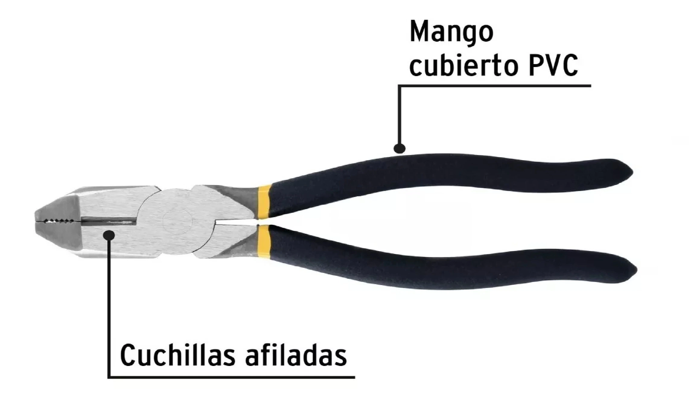 مجموعة أجهزة Linesman Pliers عالية الرفع من الفئة Professional CR_V ذات العمالة المنخفضة المقابض