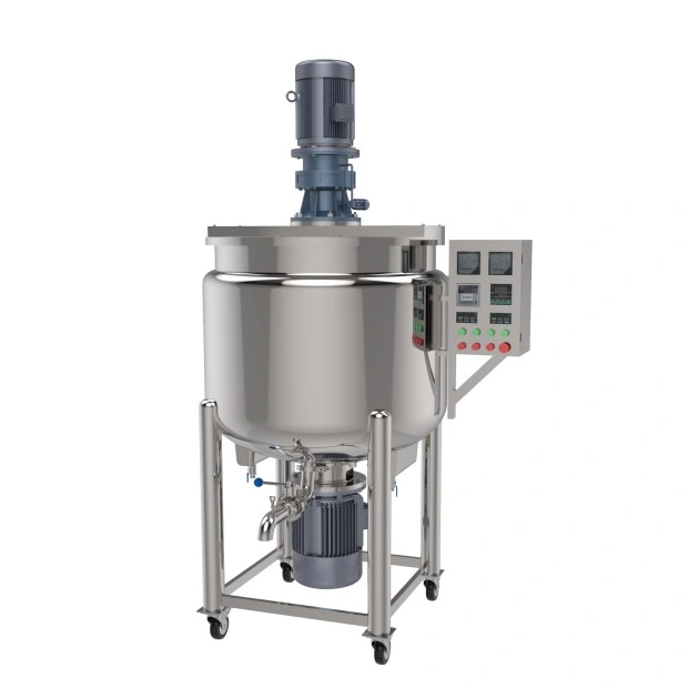 High quality/High cost performance  Makeup Vacuum Emulsifying Electrical Heating Type Make Machine