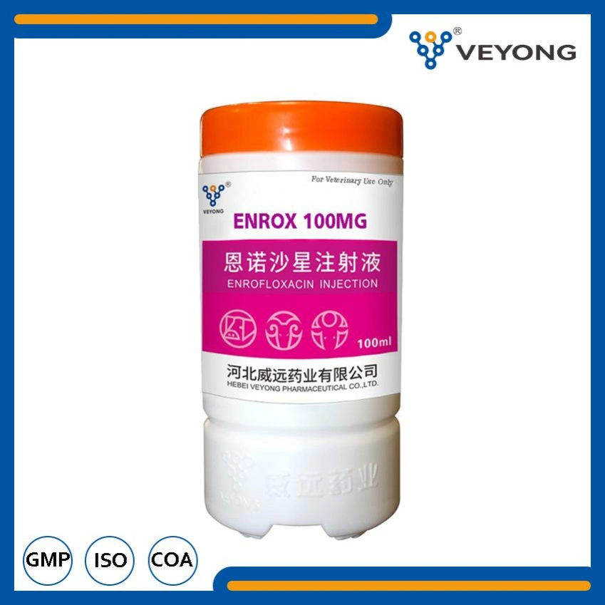 Grado de medicina veterinaria enrofloxacina solución oral el 10% para el uso de animales 1000ml