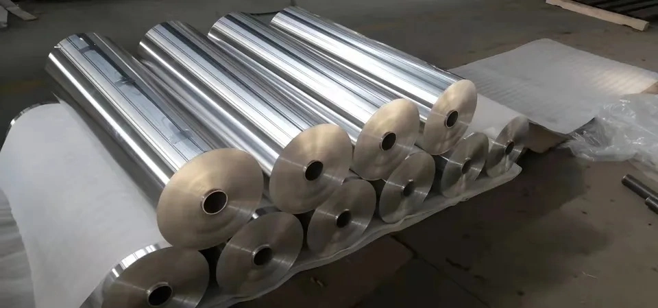 Aluminum Foil 1100 1145 1050 1060 1235 3003 5052 5A02 8006 8079 8011 Food Grade Package Aluminum Container Foil Film Jumbo Roll