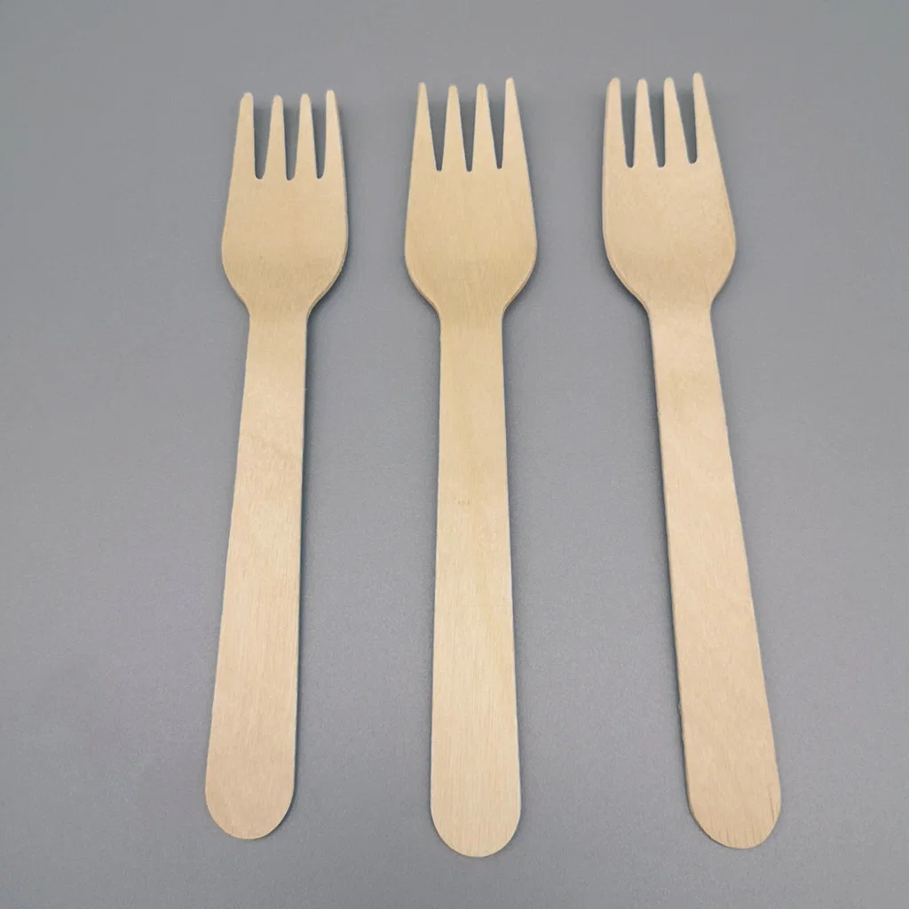 Eco Friendly Wooden 160mm Spoon Knife Fork