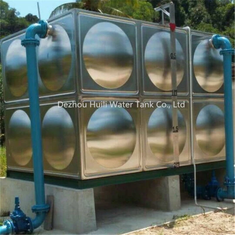 Venta caliente soldadura modulares de acero inoxidable tanque de almacenamiento de agua de bebida barata 10000 litros Presión estructura depósito grande