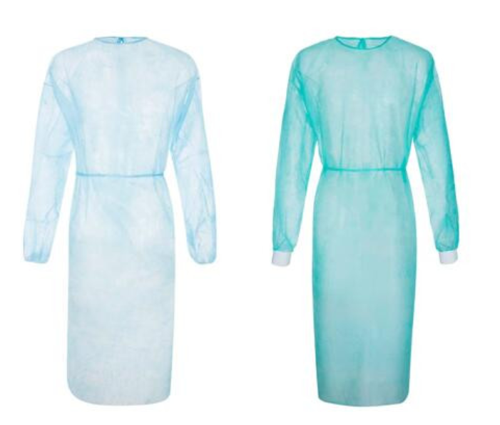 Disposable Non-Woven Elastic Cuff Isolation Gown/Surgical Gown