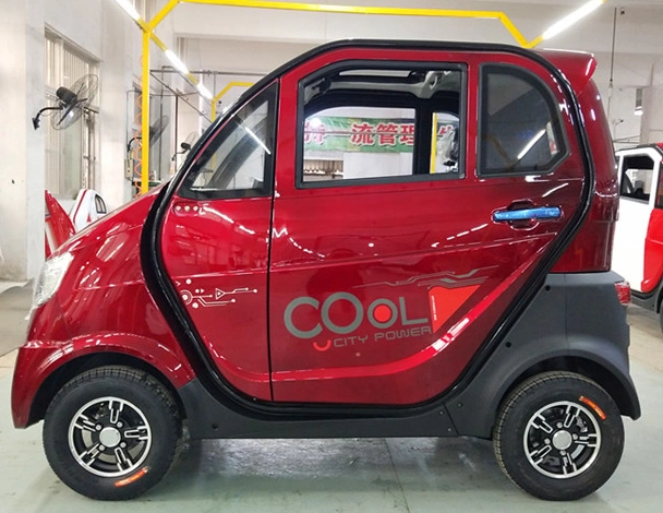 Adult Four-Wheel Enclosed Electric Car Equipped with 1200W Motor 45ah Lead-Acid Battery