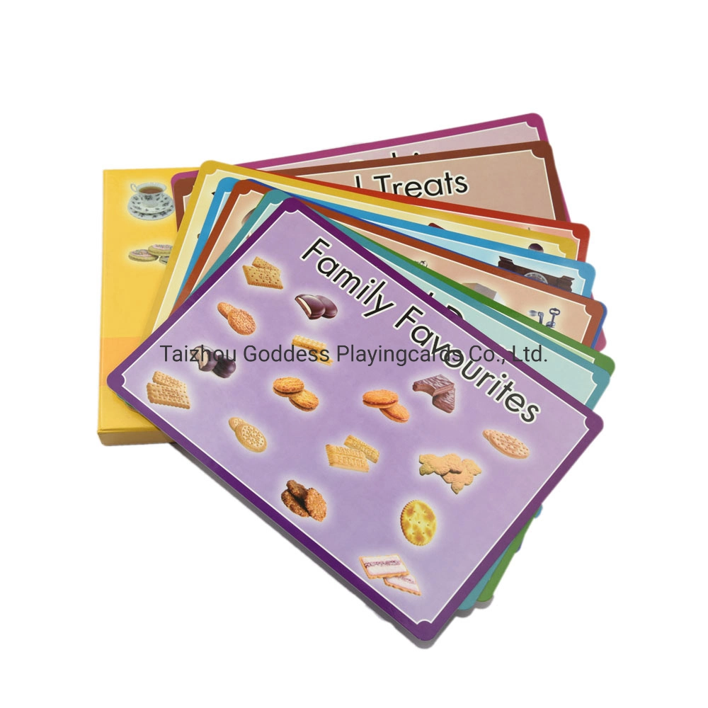 Cartes éducatives pour enfants Boîte personnalisée Impression en anglais Éducatif pour l'étude des bébés