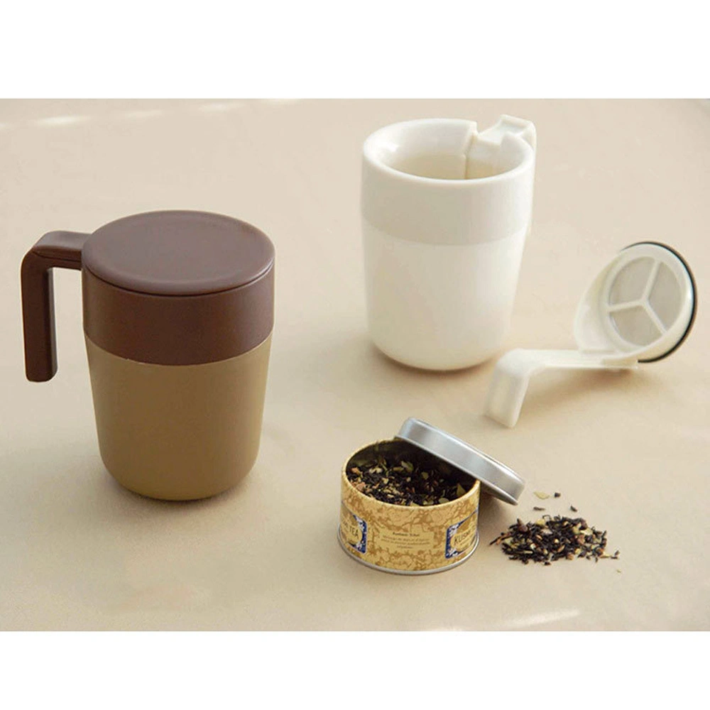 Café portátil o hojas de té Plunger taza de doble capa Bl15758