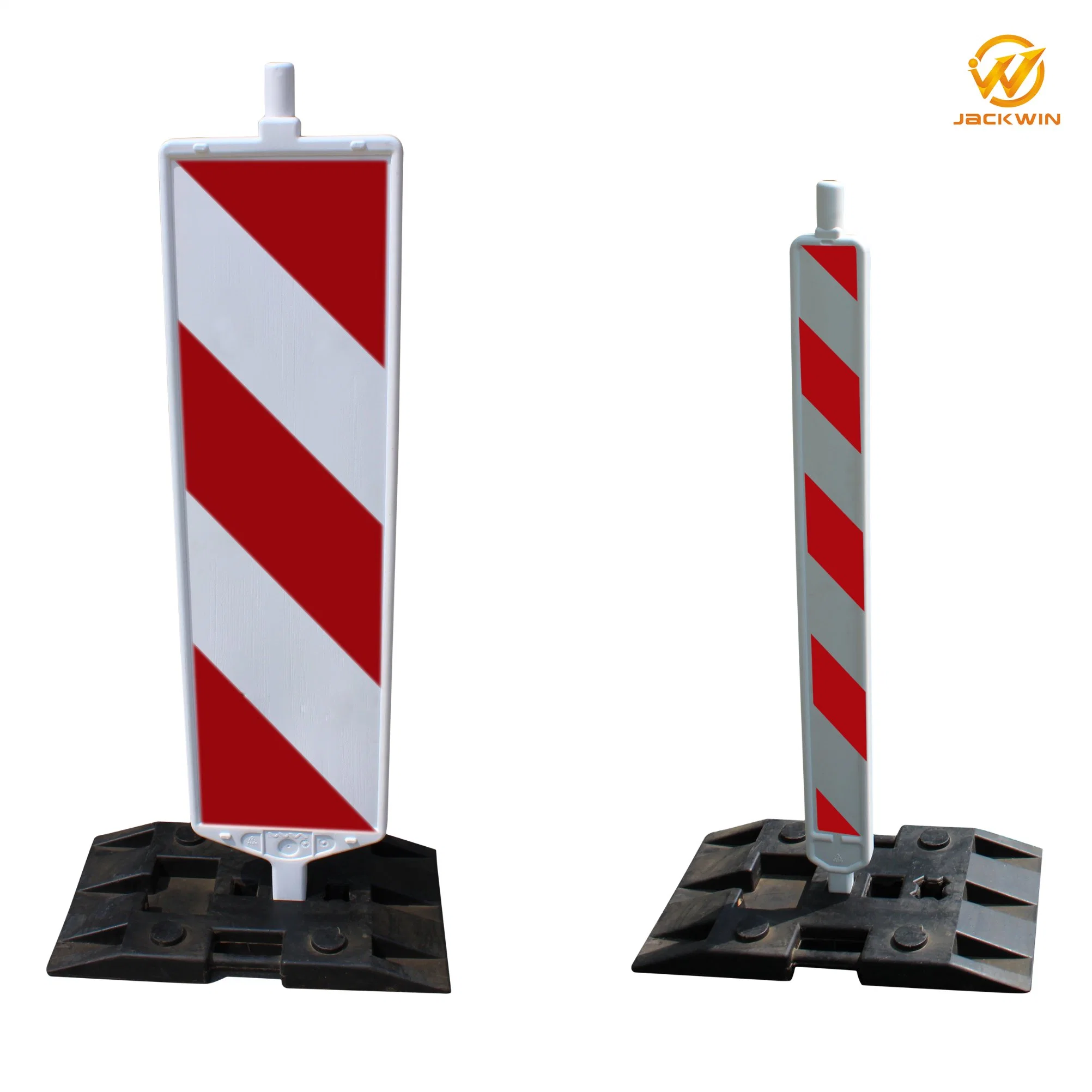 Durable Delineator Rubber Pole Base for Warning Board