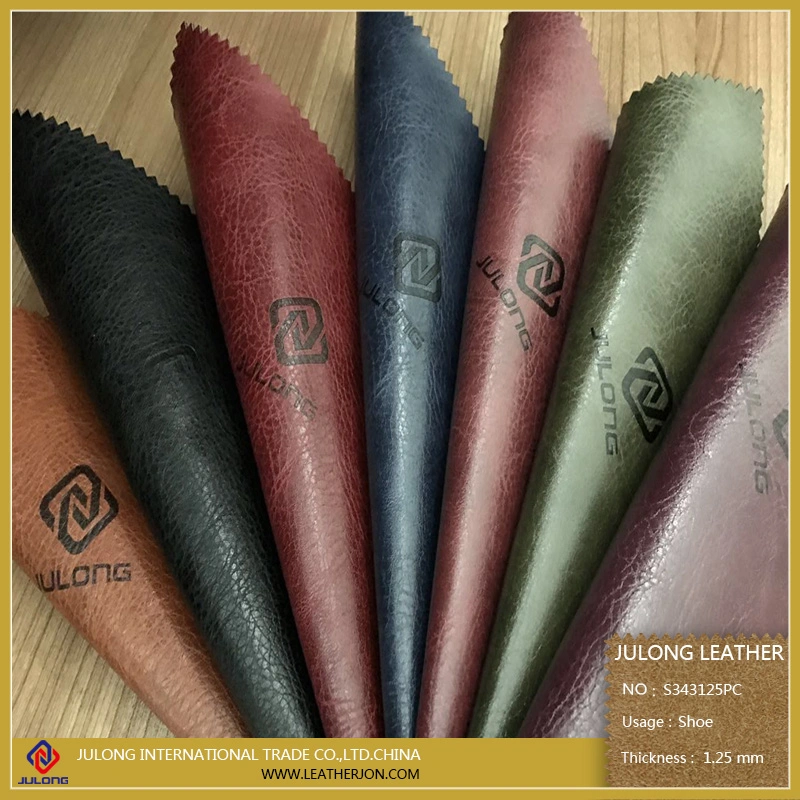 Fancy Artifical Cotton High quality/High cost performance Press Change PU Leather (S343125PC)