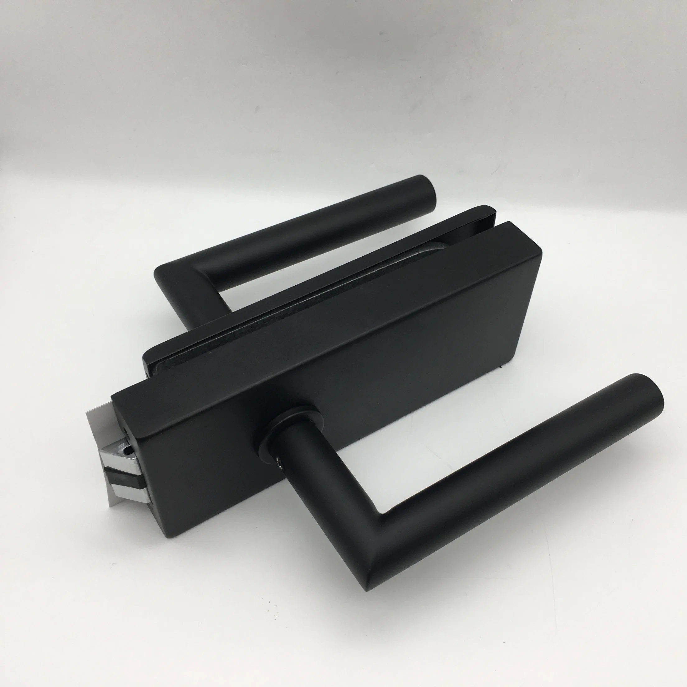 Matt Black Powder Coating Stainless Steel SS304 Passage Silcent Lockcase Lever Door Handle