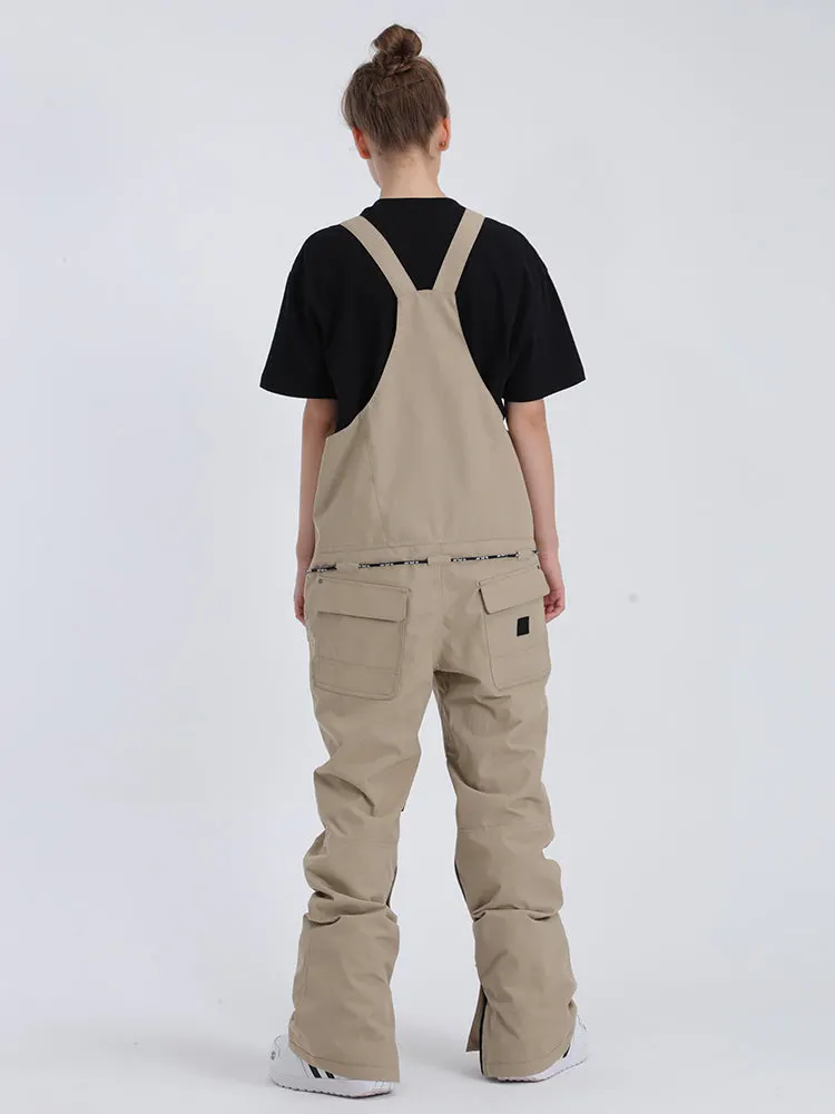 Hiworld Herren winddichtes Wearable Fashion Wasserdichte Khaki Overalls Snowboard Ski Lätzchen Hose