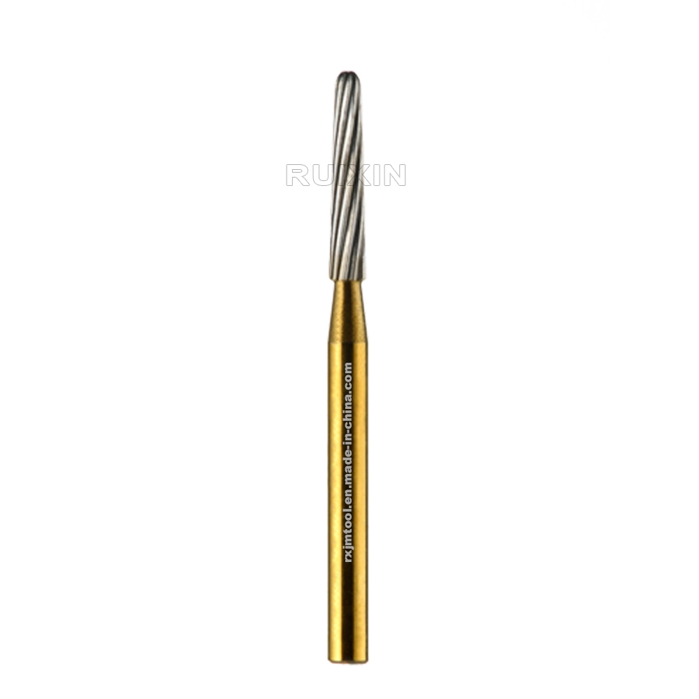 High quality/High cost performance  Dental Cutting Products Manufacturer Friction Grip Taper Polishing Hard Alloy Bur FG-7664 with Titanium